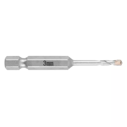 Graphite betonfúró,1/4"-os hatszög szárral, 3mm