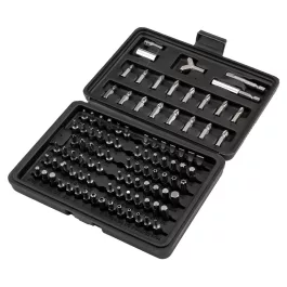   Graphite csavarhúzó bitkészlet mágneses szárral műanyag tokban (100db/készlet) 