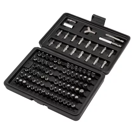 Graphite csavarhúzó bitkészlet mágneses szárral műanyag tokban (100db/készlet) 