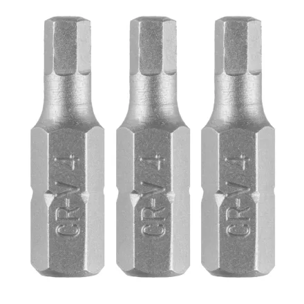 Graphite csavarhúzó bit imbusz H4, 25mm (3db/csomag) 