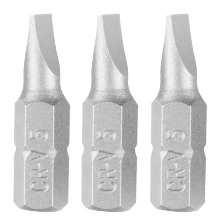 Graphite csavarhúzó bit lapos SL5X0,8, 25mm (3db/csomag) 