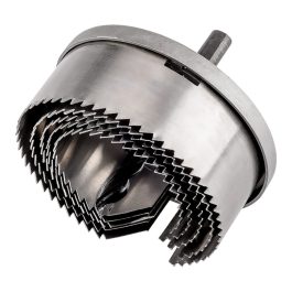   Graphite körkivágó készlet fához, 40mm fúrásmélység, 60-95mm, (5db/csomag)