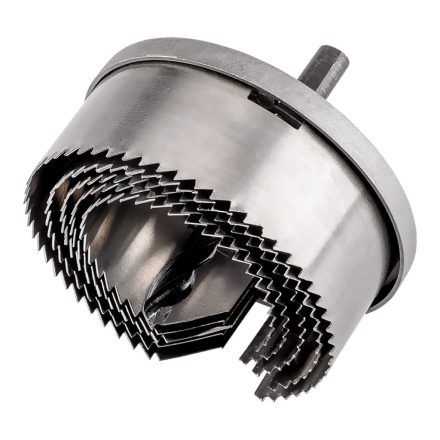 Graphite körkivágó készlet fához, 40mm fúrásmélység, 60-95mm, (5db/csomag)