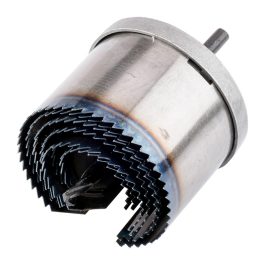   Graphite körkivágó készlet fához, műanyagokhoz, acél, edzett fogakkal, 26-63mm, 42mm fúrásmélység