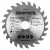 Graphite körfűrészlap, keményfém  fogakkal, 125 x 22.2mm, 24 fog