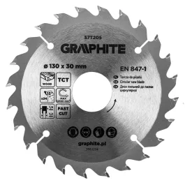   Graphite körfűrészlap, keményfém  fogakkal, 130 x 30mm, 24 fog