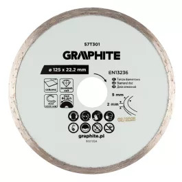 Graphite gyémánt vágókorong 125x22,2mm, vizes