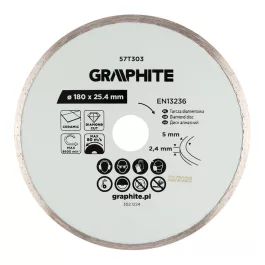 Graphite gyémánt vágókorong 180x25,4mm, vizes