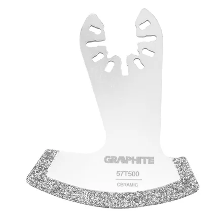 Graphite multigép, rezgőgép lap, HCS, gyémántszemcsés, 60mm, íves vágó, kerámiához