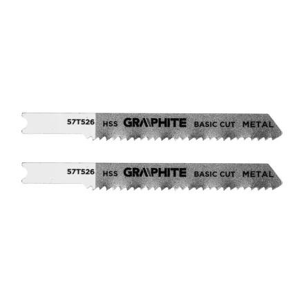 Graphite dekopírfűrészlap, U-befogó, HCS, 12TPI, 50/76mm, fém (2db/csomag)