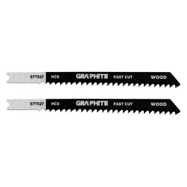   Graphite dekopírfűrészlap, U-befogó, HCS, 8TPI, 74/100mm, fa-rétegelt lemez (2db/csomag)