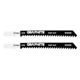   Graphite dekopírfűrészlap, T-befogó, HCS, 8TPI, 74/100mm, fa-rétegelt lemez (2db/csomag)