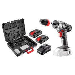   Graphite akkus fúrógép, Energy+, 18V, 10mm levehető gyorstokmány, 2db 2Ah akku és töltő, kofferben