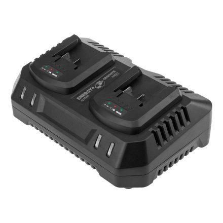 Graphite akkumulátortöltő dupla ENERGY+ egyakkus rendszerhez, 240W, 2x3A