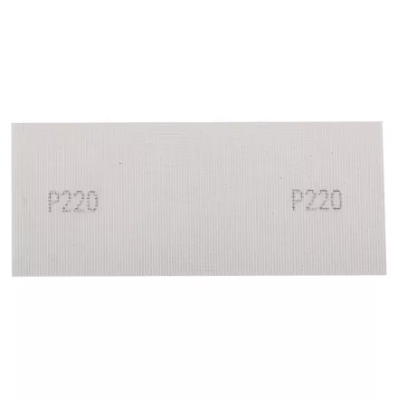 Graphite csiszolóháló fehér 115x280mm, fa, fém, műanyag, űveg, gipszkarton csiszoláshoz, P220