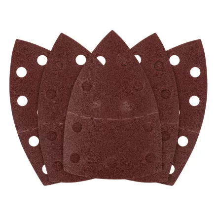 Graphite csiszolópapír tépőzáras delta 102x152mm, P80, 11 lyukas(5db/csomag)