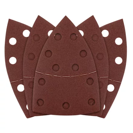 Graphite csiszolópapír tépőzáras delta 102x152mm, P150, 11 lyukas(5db/csomag)