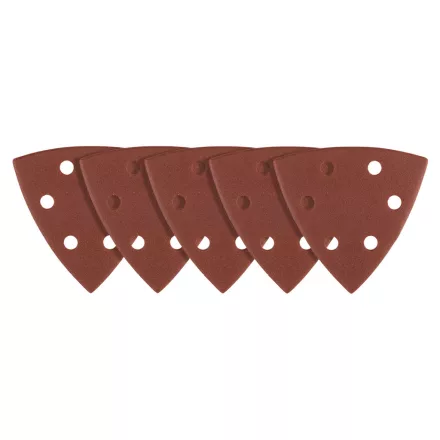 Graphite csiszolópapír tépőzáras deltacsiszolóhoz 93x93mm, P240, 6 lyukas (5db/csomag)