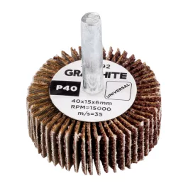 Graphite csapos csiszolókerék, 40x15x6mm, P40