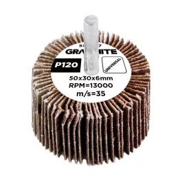 Graphite csapos csiszolókerék, 50x30x6mm, P120