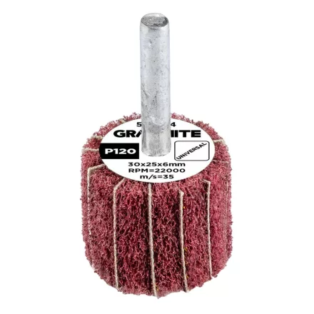 Graphite csapos csiszolókerék, 30x25x6mm, P120