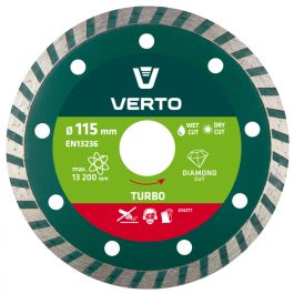 Verto gyémánt vágókorong 115mm turbo