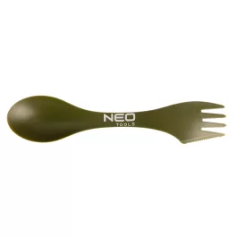 Neo kemping evőeszköz, 3 az 1 ben, ABS műanyag