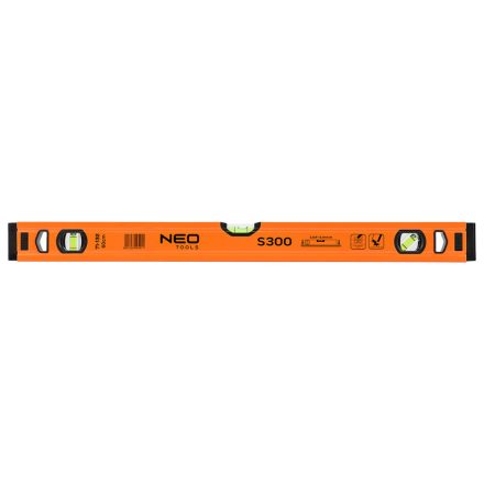 Neo vízmérték, alu, 3 libellás, S 300, 60cm