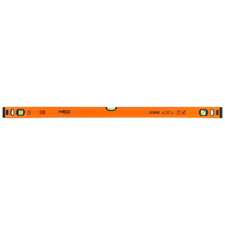 Neo vízmérték, alu, 3 libellás, S300, 100 cm 