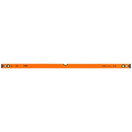 Neo vízmérték, alu, 3 libellás, S300, 150 cm