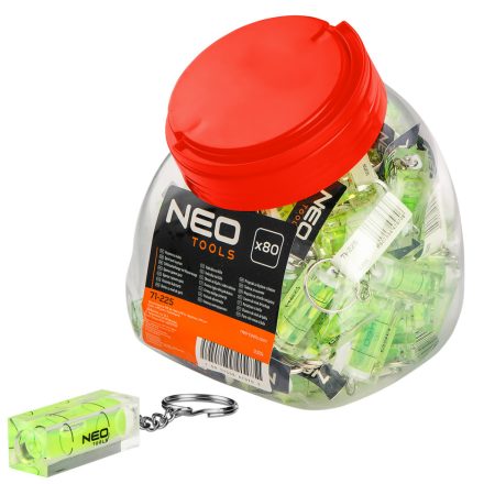 Neo vízmérték libella, kulcstartó (80db/csomag)