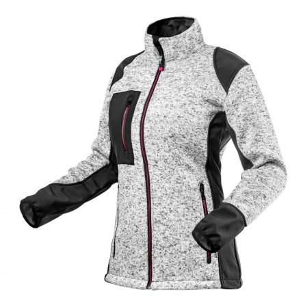 Neo női kötött munkavédelmi dzseki softshell betétekkel, XL