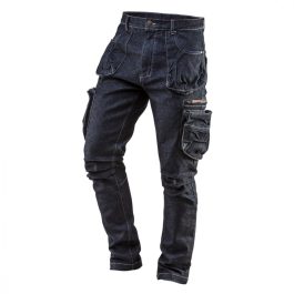 Neo férfi hosszú kék munkásnadrág, Denim line, M