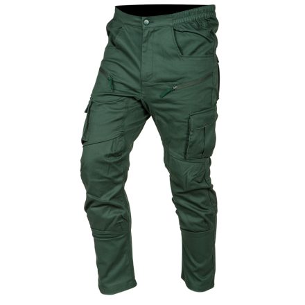 Neo munkásnadrág, Outdoor, zöld, 80% pamut, M