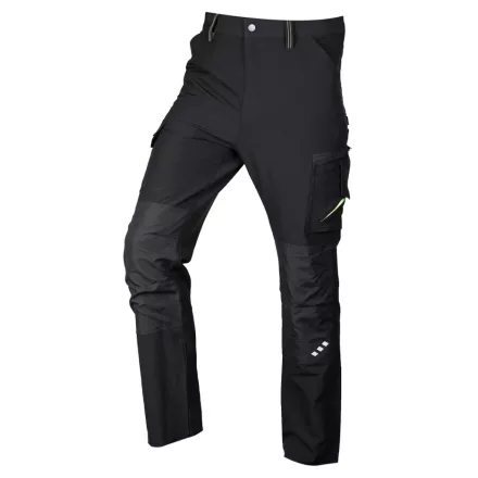 Neo munkásnadrág Mix&Match, 4 irányú sztreccs, 230g/m2, fekete-zöld, M