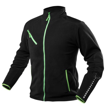 Neo polár munkás dzseki, Premium, fekete, cordura megerősítésekkel, M