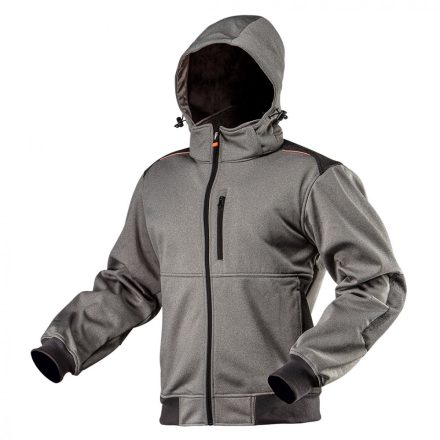 Neo Softshell téli munkás dzseki, levehető kapucnival, XL