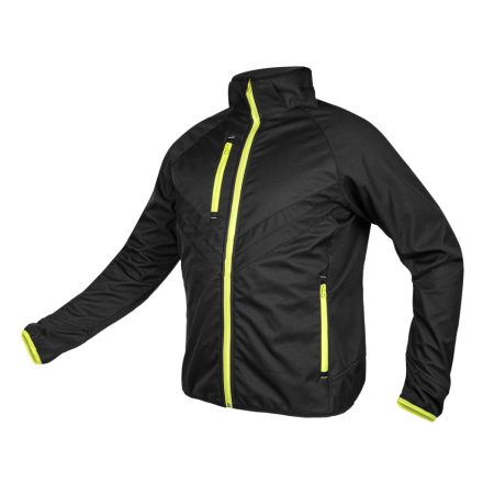Neo Softshell munkás kabát, fekete-sárga, XXL