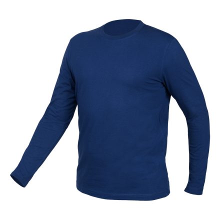 Neo hosszú ujjú póló, tengerészkék, 100% pamut, XL