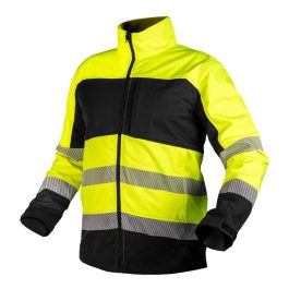   Neo láthatósági munkavédelmi kabát, softshell, neonsárga-fekete, XXL