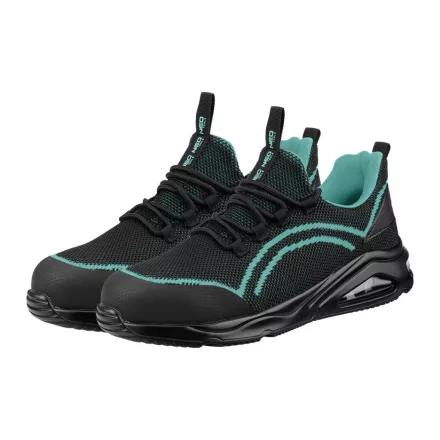 Neo munkacipő, O1 SR, fekete-kék, NEO AIR, légpárnás, fémmentes, csúszásgátló, antisztatikus talp, 44