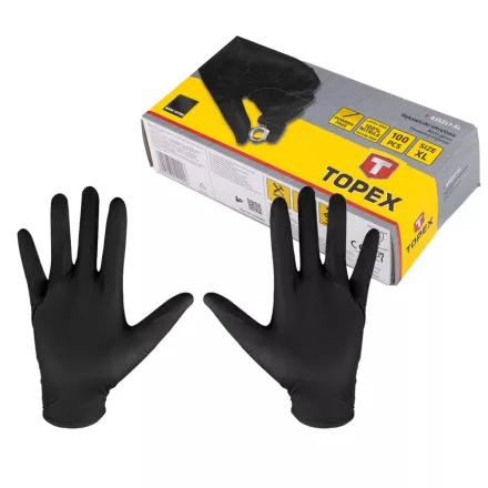 Topex munkavédelmi kesztyű nitril bevonatú, XL (100db/csomag)