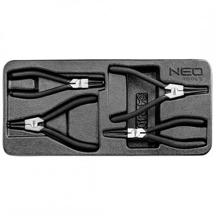 Neo zégergyűrű fogókészlet, műhelykocsitálcával (4db/készlet)