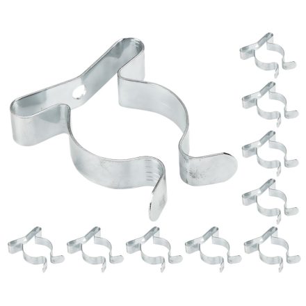 Neo szerszámtartó klipsz, falra szerelhető, horganyzott acél, átmérő 28mm (10db/csomag)