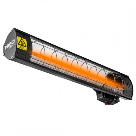 Neo halogén hősugárzó 2000W, ip65, infravörös arany halogén izzó, távir., kül és beltéri, fal és menny, 18m2-ig