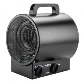   Neo ipari elektormos hősugárzó termosztáttal 2kw, ipari,szabadonálló,253 m3/h
