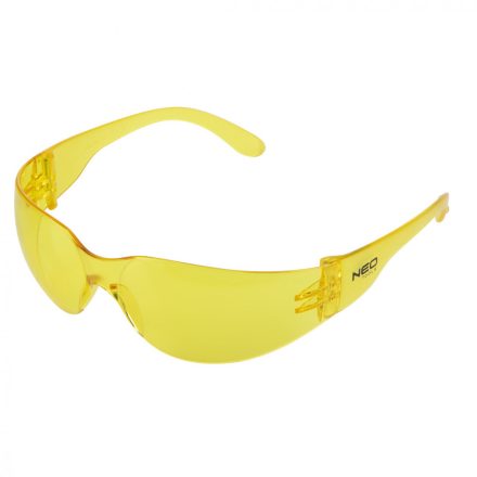 Neo munkavédelmi szemüveg, sárga polikarbonát lencse, F osztályú