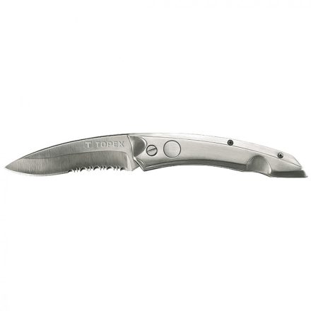 Topex összecsukható kés retesszel, 8cm penge, teljes 205mm