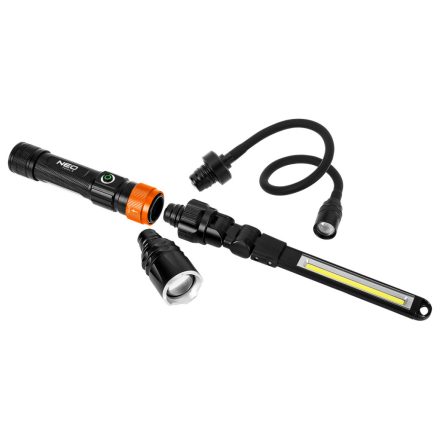 Neo akkus 3az1-ben vizsgálólámpa, tölthető, 350lum COB LED, 3W, IP44